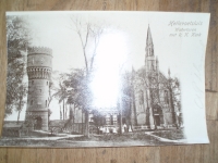 Hellevoetsluis, watertoren met R.K.Kerk, plm. 1910